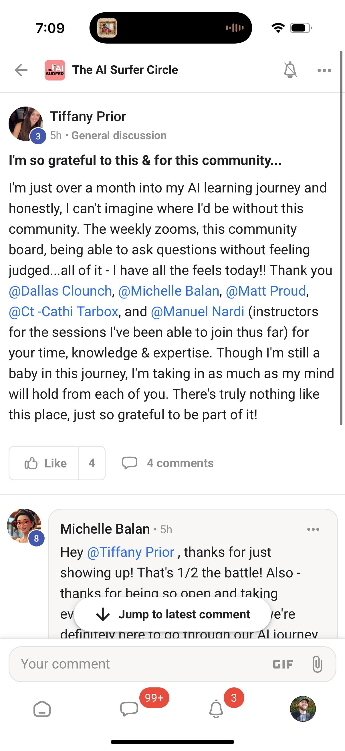 Tiffany Prior written community testimonial